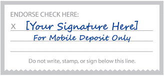 Thread Bank Cheque Making a Mobile Check Deposit