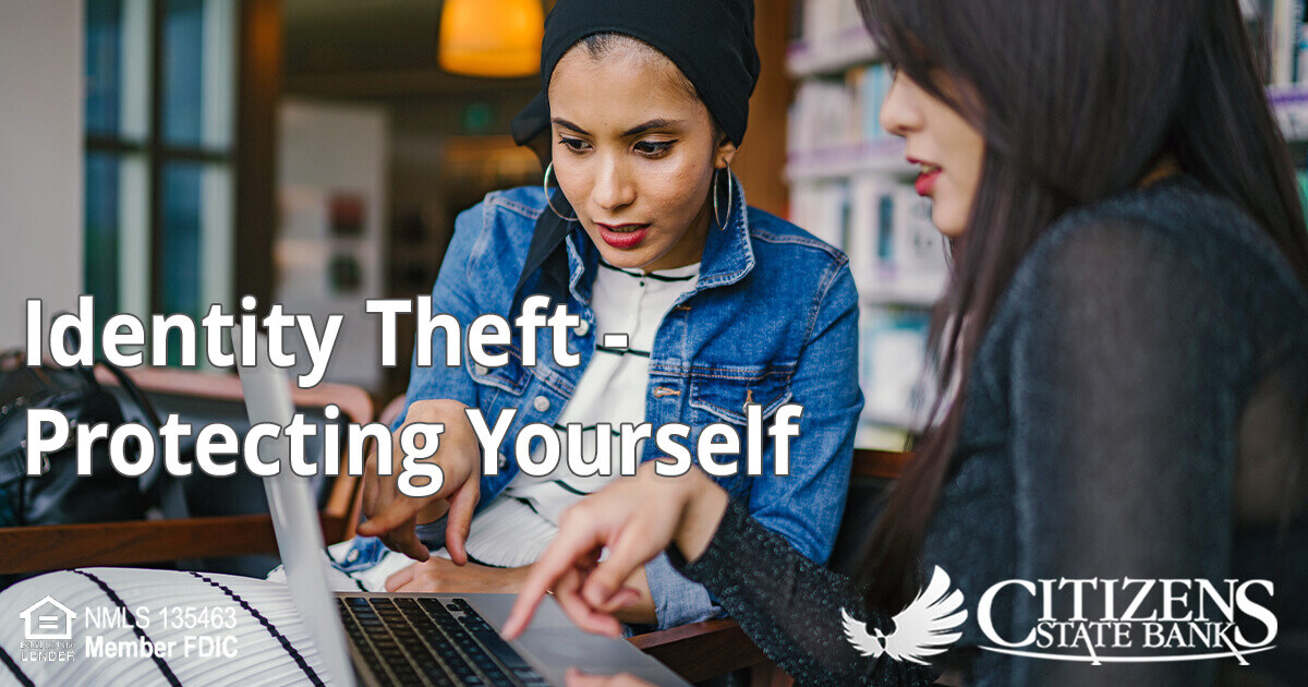 Friends reviewing how to protect their identities from being stolen
