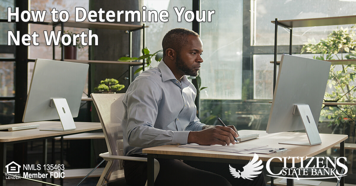 How to determine net worth