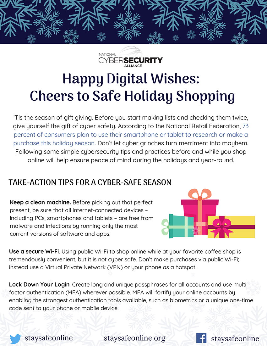Happy Digital Wishes: Cheers to Safe Holiday Shopping